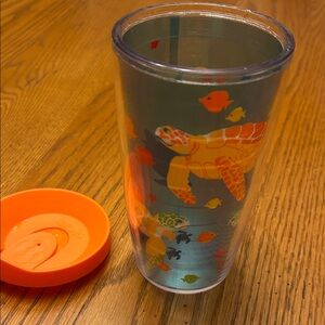 Tervis Turtle Tumbler with Orange Lid